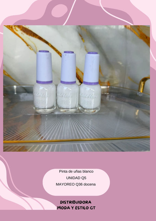 Pintauñas blanco